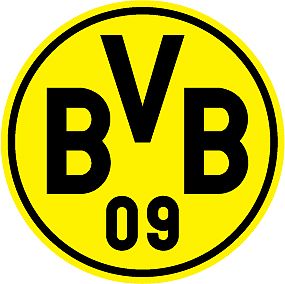 BVB Logo on yellow circle in black font